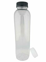 Jenpak Clear Round Juice Bottle 16oz/500ml - 1x220