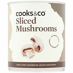 Cooks & Co Sliced Mushrooms - 1x800g