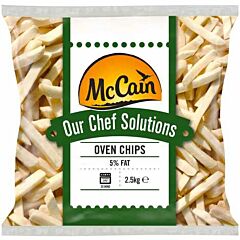 McCain Chef Solutions 5% Fat Oven Chips - 1x2.5kg