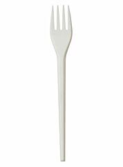 GoPak White Economy Plastic Fork - 1x1000