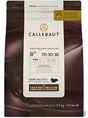 Callebaut 70% Extra Bitter Dark Chocolate '38' Callets