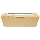 Zeus Packaging Compostable Kraft Medium Window Boxes