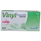MediRite Vinyl Powdered Clear Small Disposable Gloves - unit