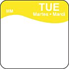 DayMark Removable Tuesday Food Labels