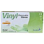 MediRite Vinyl Extra Large Disposable Clear Gloves - unit