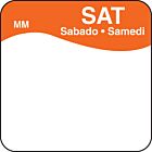 DayMark Removable Saturday Food Labels