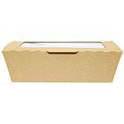 Zeus Packaging Compostable Kraft Medium Window Boxes