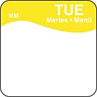 DayMark Removable Tuesday Food Labels